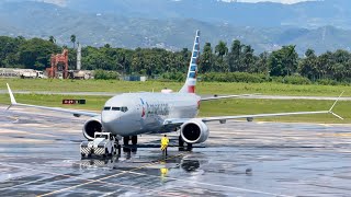 DIA LLUVIOSO EN EL AEROPUERTO INTERNACIONAL DEL CIBAO  airport boeing airport atr fly [upl. by Zurheide999]