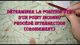 Localiser un point UTM inconnu sur carte TOPO [upl. by Nivi]