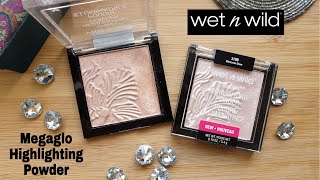 Wet n Wild MegaGlo Highlighters  Swatches amp Review  Precious Petals  Blossom Glow [upl. by Ohs869]