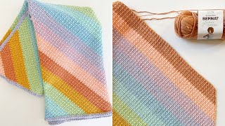 Crochet C2C Mesh Stitch Blanket [upl. by Camp]