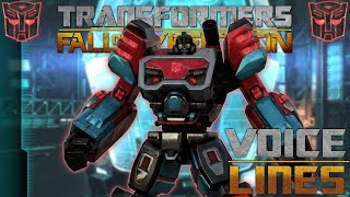 Transformers Fall of Cybertron  Perceptor Voice Lines [upl. by Annis]