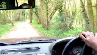 My wife driving the Fosse Way near Brokenborough [upl. by Darrej22]