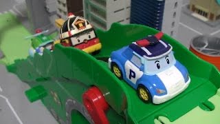 Robocar Poli Mountain Road Play Set Toys 로보카폴리 언덕 도로놀이 장난감 [upl. by Innavoig]