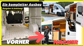 Der CamperVan Ausbau  Ein Transporter wird zum Wohnmobil  Kompletter Umbau  Vanlife Ducato [upl. by Nyladnarb]