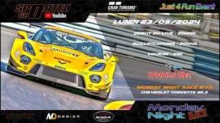 Monday Night Race N°73  Corvette C7 Gr3  Watkins Glen [upl. by Hakeber]