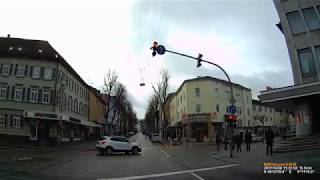 D Große Kreisstadt Ludwigsburg Landkreis Ludwigsburg Rundfahrt durch die Stadt Dezember 2017 [upl. by Arrakat969]