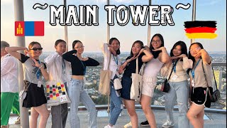 Palmengarten amp Main tower  Travel vlog in Germany Frankfurt🎀 [upl. by Ailima]