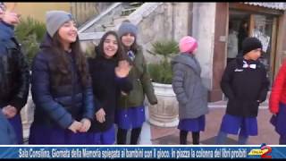 Sala Consilina la Shoah spiegata ai bambini In piazza la colonna dei “libri proibiti” [upl. by Nesto]