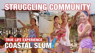 STRUGGLING COMMUNITY  COASTAL SLUM Walk Vlog  MALIKSI TRES BACOOR CAVITE  Real Life Philippines [upl. by Eelrihs]