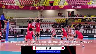 Antesala Mundial de voleibol U17 Perú vs Japón [upl. by Saphra806]