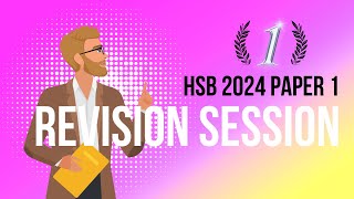 CSEC HSB Paper 1 Revision Session for May 2024 [upl. by Lavoie375]