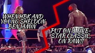 Shawn Michaels vs Shelton Benjamin The Iconic Showdown That Stole the Show [upl. by Kynthia537]