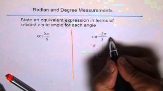 Equivalent Expression With Related Acute Angle [upl. by Elttil]