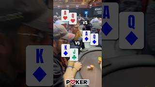 Beard on BEARD CRIME at the poker table🧔‍♂️💥♠️ poker pokergame [upl. by Nauqal174]