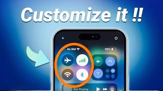 Customize iOS 18 Control Centre  Add WiFi BluetoothAirdropCellular Toggle in Bangla [upl. by Sager87]