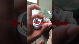 Led bulb to replace to led bulb repair to hold cap  led bulb old to new experiment led [upl. by Naasar576]