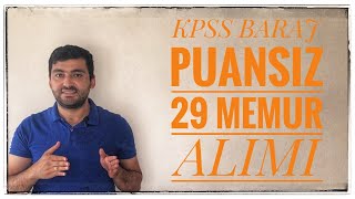 KPSS BARAJ PUANSIZ 29 MEMUR ALIMI TIBBİ SEKRETERLİK ALIMI [upl. by Suckow]