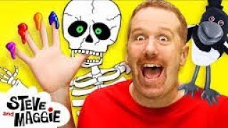 Finger Family Halloween Spooky Stories for Kids from Maggie And Steve Speaking Wow EnglishTVviral [upl. by Jone405]