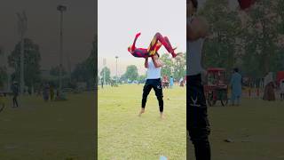 IroN maN fLip lagata🤯viralvideo acrobatics frontflip flipstunt [upl. by Andy]