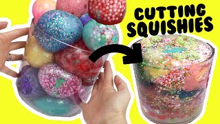 Mixing All DIY Squishies Slime Together into One Bowl from Squishy Maker [upl. by Kurth]