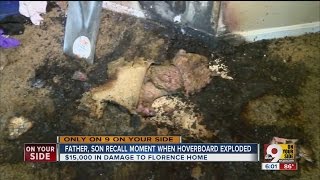 Exploding hoverboard causes fire 15000 damage to house [upl. by Vaules]