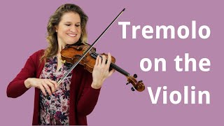 How to Play Tremolo on the Violin [upl. by Kreegar]