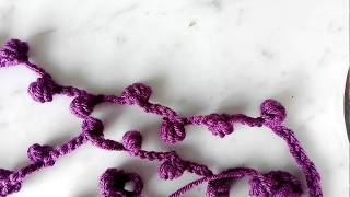 Crochet Pompom Garland Tutorial [upl. by Imaj]