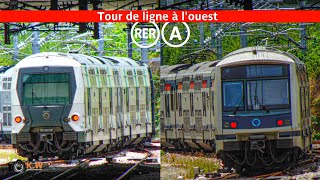 Un tour à louest du RER A [upl. by Ellett783]