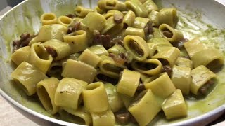 “PASTA 🍝 CON CREMA DI PISELLI E GUANCIALE LA RICETTA VELOCE E FACILE” [upl. by Tergram]