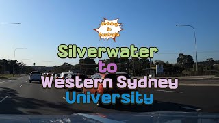 Driving in Australia From Silverwater to Western Sydney University Campbelltown NSW  4K [upl. by Haet]