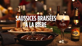 Saucisses braisées à la bière  recette  Un Faim de Fêtes [upl. by Audres437]