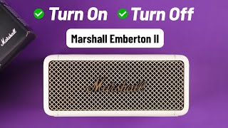 Marshall Emberton II How to Turn Power ON and OFF [upl. by Aivek]