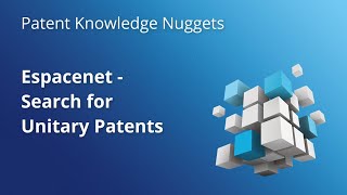 Espacenet – Search for Unitary Patents [upl. by Criswell]