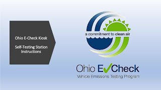 Ohio E Check Kiosk Instructional Video [upl. by Lekzehcey]