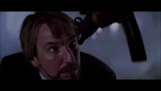 Hans Gruber Runs into John McClane  Die Hard [upl. by Oakman377]