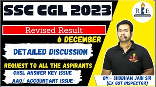 SSC CGL 2023 Revised Result Discussion Request to all the aspirants [upl. by Anirol]