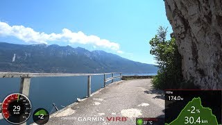 Best Cycling Workout Lake Garda Italy 4K Video Garmin [upl. by Britte]