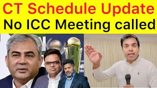 BREAKING 🛑 Champions Trophy Schedule kiun nahi release ho rha  No virtual meeting tomorrow ￼ [upl. by Marcela]