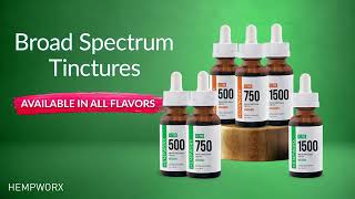 Hempworx Broad Spectrum CBD Oils in 500 750 and 1500 [upl. by Hawthorn838]