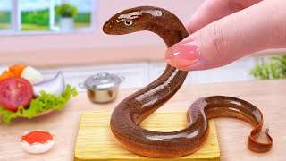 Catch Eels In The River 🐳 Best Tasty Miniature Eel Healthy Fish Recipe 🤗 Real Food Tina Mini Cooking [upl. by Cath216]