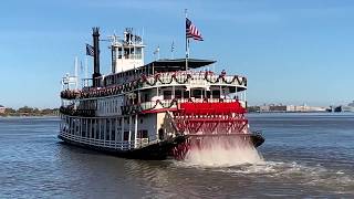 Natchez steam paddle wheel river boat [upl. by Anny]