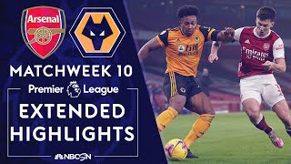 Arsenal v Wolves  PREMIER LEAGUE HIGHLIGHTS  11292020  NBC Sports [upl. by Rayna]