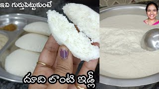 దుది లాంటి మెత్తని ఇడ్లి ఈ టిప్స్ పట్టిస్తే 👌🏻 Perfect idli recipe in telugu  idli tayari vidhanam [upl. by Ranger]