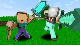 SLENDERMAN TẶNG NOOB KIẾM KIM CƯƠNG KHỔNG LỒ KHI CHƠI MINECRAFT HEXXIT TRONG MINECRAFT [upl. by Oirretna]