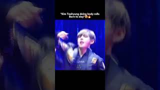 Literally Im died when he did that little lip licking😩🥵btsshorts taehyung lajibolala [upl. by Renado397]