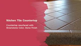 Kitchen Tile Countertop Resurfacing [upl. by Ibbor]