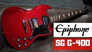 Epiphone SG G400 Cherry Red Review [upl. by Nniw697]