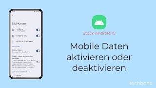 Mobile Daten aktivieren oder deaktivieren Android 15 [upl. by Bryant]