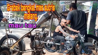 grebek bengkel custom mas sutris malang mau tau [upl. by Wallack7]