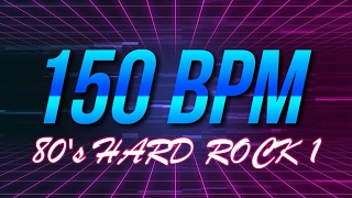 150 BPM  80s Hard Rock  44 Drum Track  Metronome  Drum Beat [upl. by Inaej]